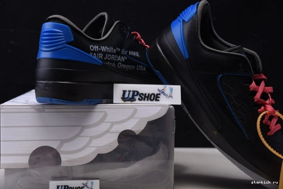 SP Retro O-W Jordan Black Low Blue Air 2 DJ4375-004 DJ4375-004 0522